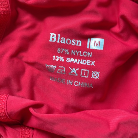 Red athletic shorts - Picture 2 of 3